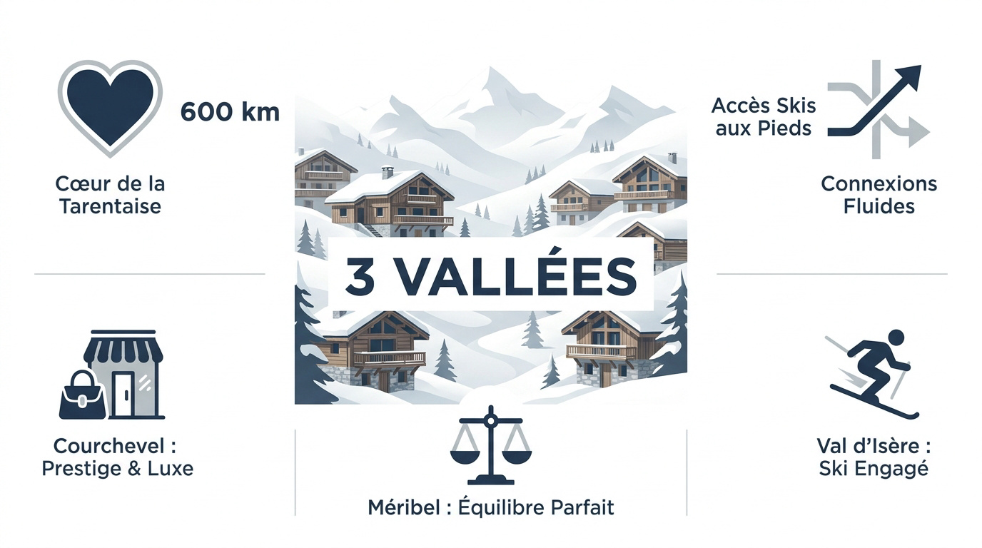 Chalet de luxe traditionnel en bois et pierre à Méribel dans les 3 Vallées