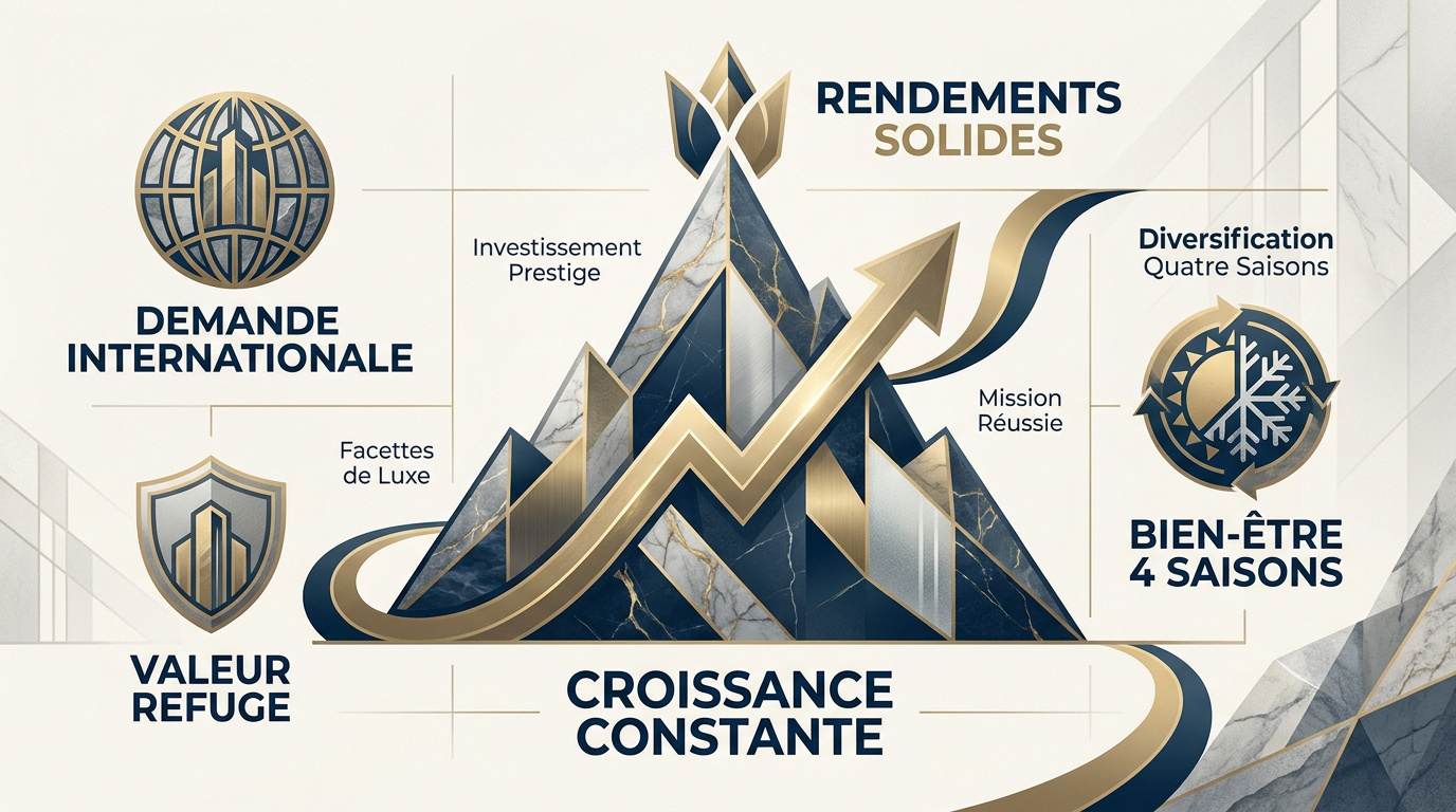 Valorisation de l'immobilier de luxe en haute altitude