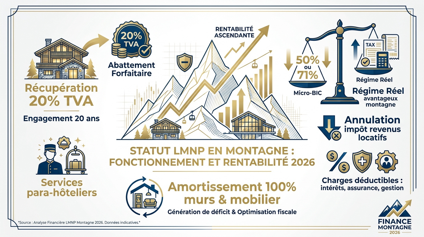 Investissement immobilier LMNP à la montagne avec optimisation fiscale et rentabilité locative
