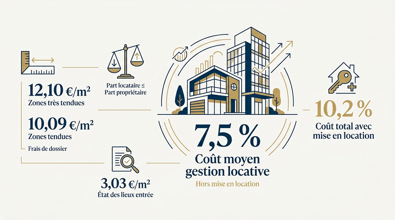 Tableau récapitulatif des tarifs de gestion locative et plafonds légaux 2026
