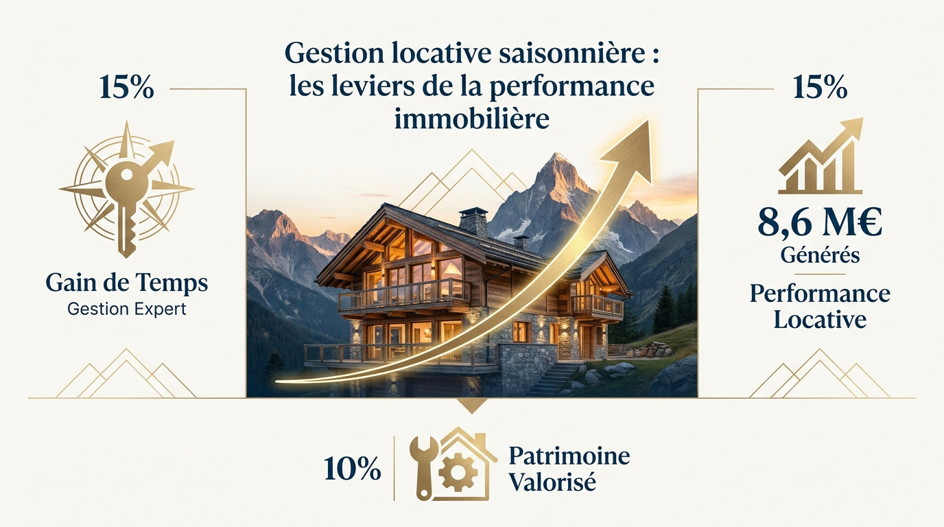 Chalet de luxe à Méribel illustrant la performance en gestion locative saisonnière