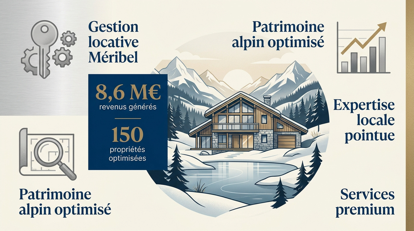 Gestion immobilière de luxe et chalets haut de gamme à Méribel