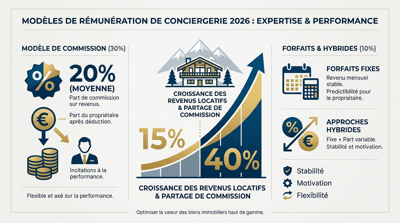Modèles de rémunération conciergerie 2026